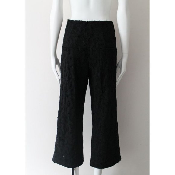 A.L.C. Elie Cropped Lace Pants in Black Size 2 Cotton - Picture 4 of 9